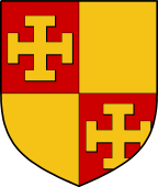 English Family Shield for Cross