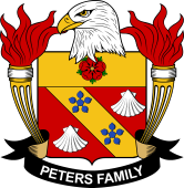Coat of arms used by the Peters family in the United States of America