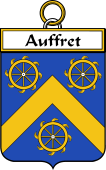 French Coat of Arms Badge for Auffret
