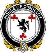 Irish Coat of Arms Badge for the O'MOLLOY family