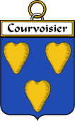 French Coat of Arms Badge for Courvoisier