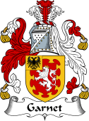 English Coat of Arms for the family Garnet