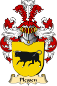 v.23 Coat of Family Arms from Germany for Plessen