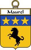French Coat of Arms Badge for Maurel