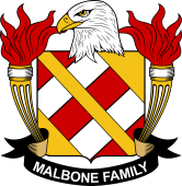 American Coat of Arms for Malbone