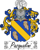 Araldica Italiana Coat of arms used by the Italian family Pasqualini