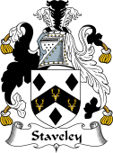English Coat of Arms for the family Staveley