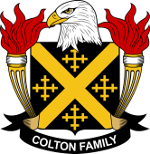 Coat of arms used by the Colton family in the United States of America