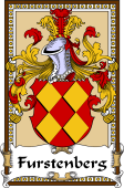 German Coat of Arms Wappen Bookplate  for Furstenberg