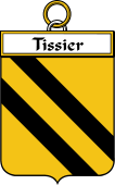French Coat of Arms Badge for Tissier
