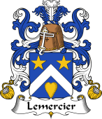 Coat of Arms from France for Lemercier (Mercier le)