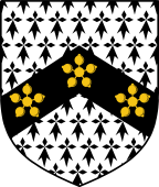 English Family Shield for Hadfield or Hatfield