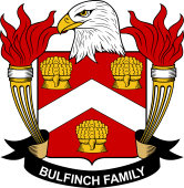 Coat of arms used by the Bulfinch family in the United States of America