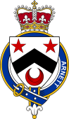 Families of Britain Coat of Arms Badge for: Arnett or Arnott (Scotland)