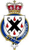 Families of Britain Coat of Arms Badge for: Calloway or Kelloway (England)