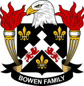 Coat of arms used by the Bowen family in the United States of America