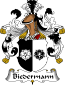 German Wappen Coat of Arms for Biedermann