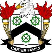Coat of arms used by the Carter family in the United States of America