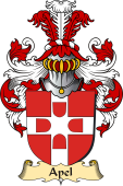 v.23 Coat of Family Arms from Germany for Apel