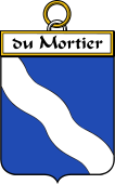 French Coat of Arms Badge for du Mortier