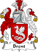 English Coat of Arms for the family Brent