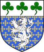 Irish Family Shield for Hutchinson or MacCutcheon (Dublin)