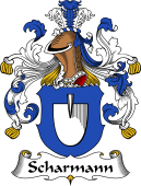 German Wappen Coat of Arms for Scharmann