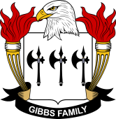 Coat of arms used by the Gibbs family in the United States of America