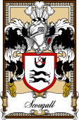 Scottish Coat of Arms Bookplate for Scougall