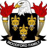 Coat of arms used by the Woodford family in the United States of America