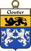 French Coat of Arms Badge for Cloutier (le)