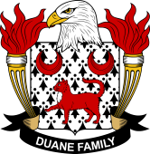 Coat of arms used by the Duane family in the United States of America