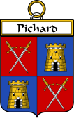 French Coat of Arms Badge for Pichard