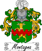 Araldica Italiana Coat of arms used by the Italian family Montagna