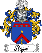 Araldica Italiana Coat of arms used by the Italian family Stagni