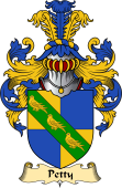 English Coat of Arms (v.23) for the family Petty or Pettie