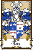 Scottish Coat of Arms Bookplate for Fraser of Lovat