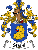 German Wappen Coat of Arms for Stiehl