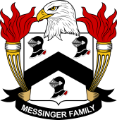 Coat of arms used by the Messinger family in the United States of America