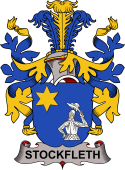 Coat of arms used by the Danish family Stockfleth