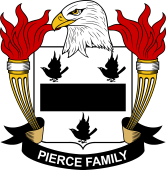 American Coat of Arms for Pierce