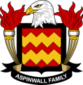 Coat of arms used by the Aspinwall family in the United States of America