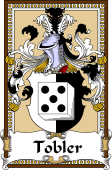 German Coat of Arms Wappen Bookplate  for Tobler