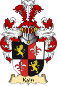 v.23 Coat of Family Arms from Germany for Kain