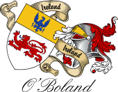 Sept (Clan) Coat of Arms from Ireland for O'Boland