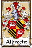 German Coat of Arms Wappen Bookplate  for Albrecht