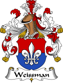 German Wappen Coat of Arms for Weissmann