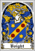 German Wappen Coat of Arms Bookplate for Voight