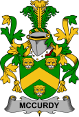 Irish Coat of Arms for McCurdy or Curdy