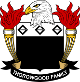 Coat of arms used by the Thorowgood family in the United States of America